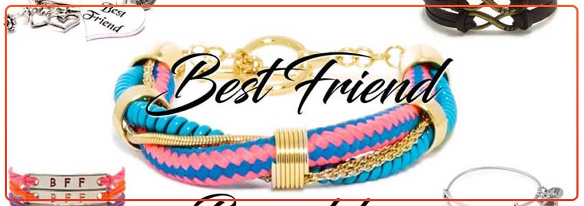 Best Friends Magnetic Split BFF Heart Charm Bracelets - 2 Pack