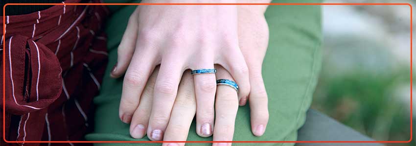 Couple's Promise Rings - 2 PCS Love Finger Ring Set UK | Ubuy